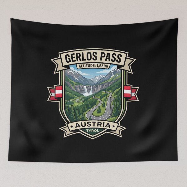 Item preview, Gerlos Pass Austrian Alps Driving Road Graphic designed and sold by enzoade.