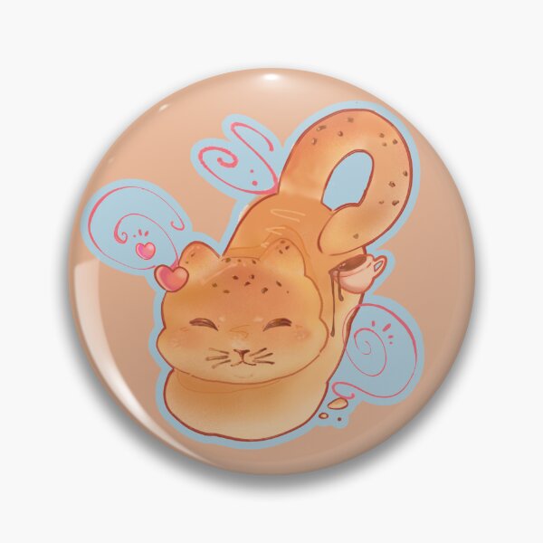 Item preview, Cute bread loaf cat chibi drawing  designed and sold by drawwithnong.
