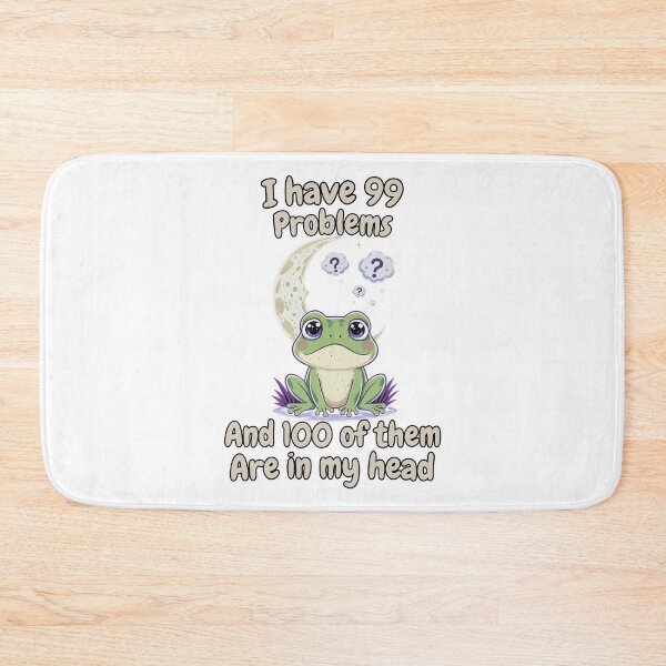 Item preview, I Have 99 Problems And 100 Are In My Head Funny Frog Overthinking Shirt   designed and sold by BellabdO.