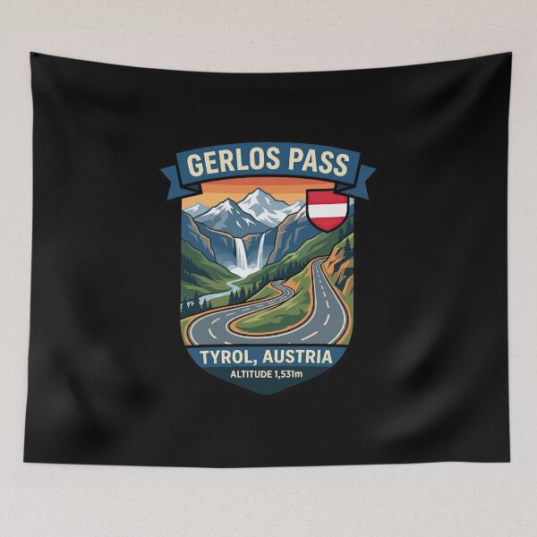 Item preview, Gerlos Pass Tyrol Austria Scenic Alpine Road Graphic designed and sold by enzoade.