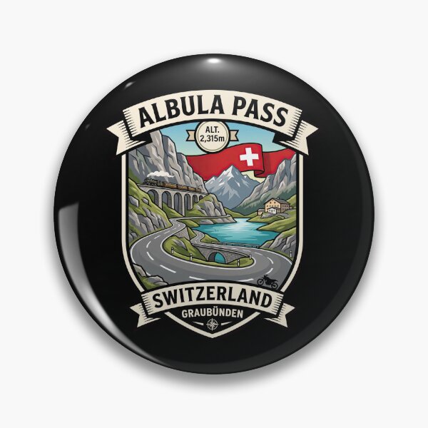 Item preview, Albula Pass Graubünden Biker Mountain Pass Design designed and sold by enzoade.