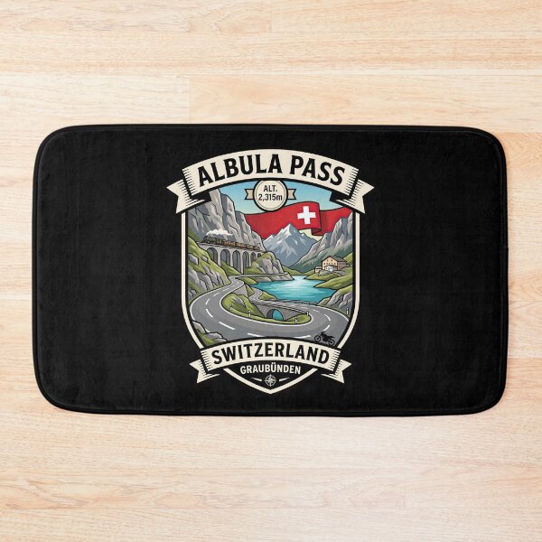 Item preview, Albula Pass Graubünden Biker Mountain Pass Design designed and sold by enzoade.