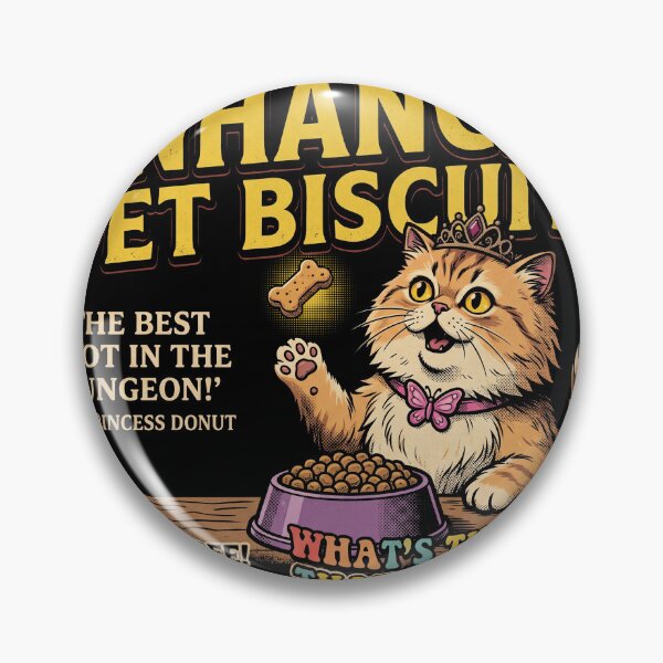 Item preview, Enhanced Pet Biscuits Retro Ad - Princess Donut LitRPG designed and sold by AdyKurniawan.