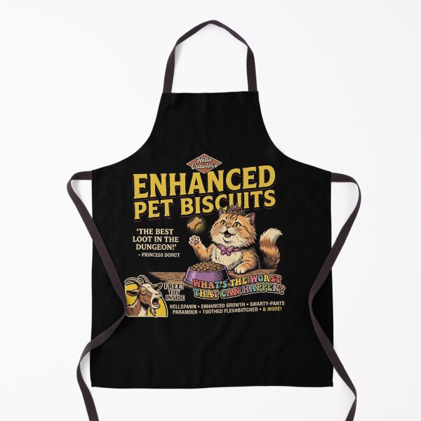 Item preview, Enhanced Pet Biscuits Retro Ad - Princess Donut LitRPG designed and sold by AdyKurniawan.