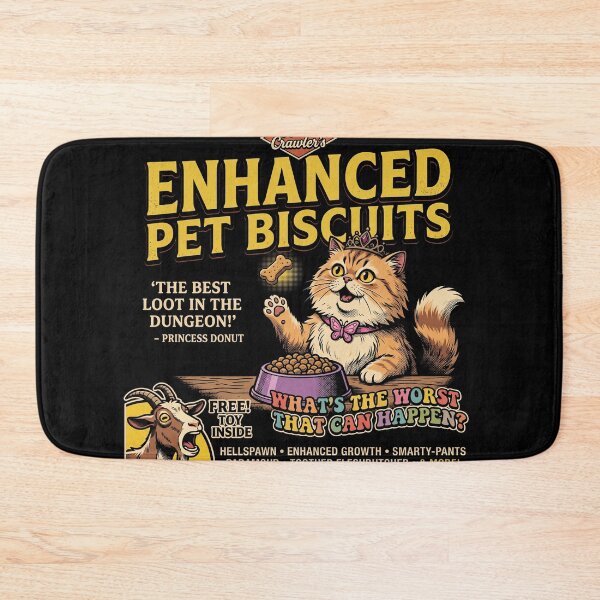 Item preview, Enhanced Pet Biscuits Retro Ad - Princess Donut LitRPG designed and sold by AdyKurniawan.
