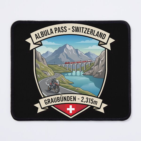 Item preview, Albula Pass Alpine Route Switzerland Travel Graphic designed and sold by enzoade.