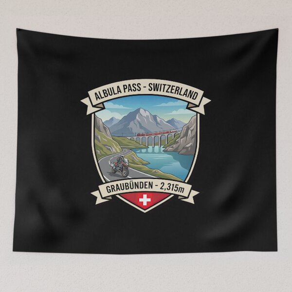 Item preview, Albula Pass Alpine Route Switzerland Travel Graphic designed and sold by enzoade.