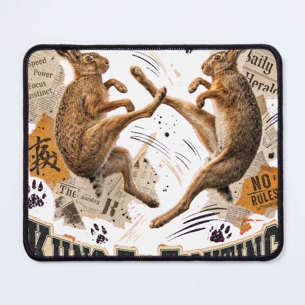 Item preview, Action Kick Kung Fu Fighting Rabbits Vintage Tee designed and sold by KIDEnia.