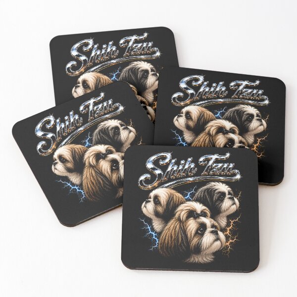 Item preview, Adorable Shih Tzu Trio with Electric Accents designed and sold by rafaeltto.