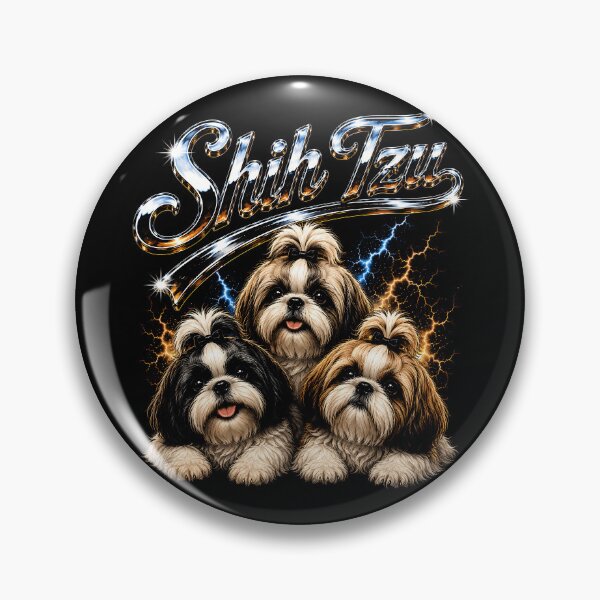 Item preview, Adorable Shih Tzu Trio with Sparkling Effects designed and sold by rafaeltto.