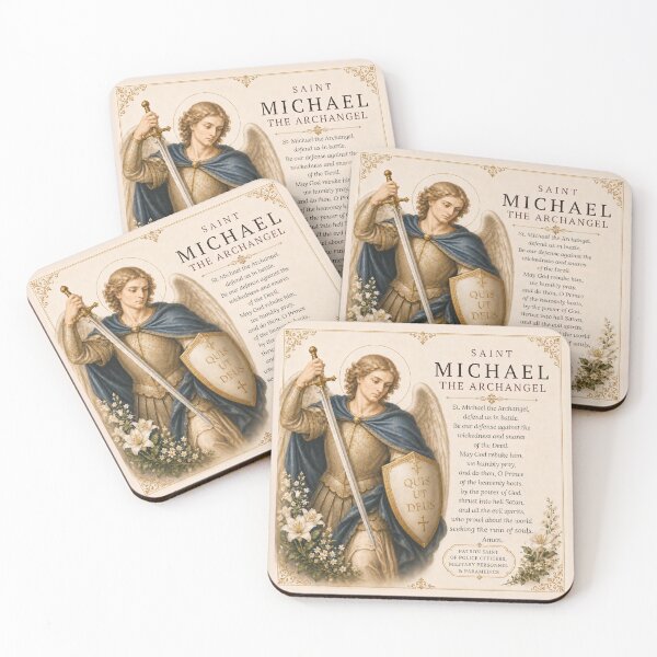 Item preview, St Michael the Archangel Catholic designed and sold by Birdsong Blessings.