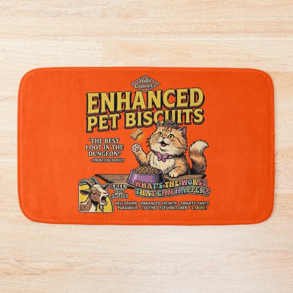 Item preview, Enhanced Pet Biscuits Retro Ad - Princess Donut LitRPG designed and sold by AdyKurniawan.