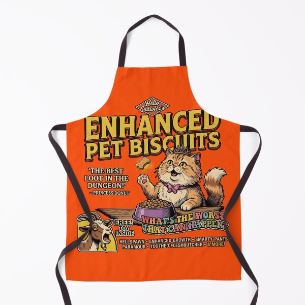 Item preview, Enhanced Pet Biscuits Retro Ad - Princess Donut LitRPG designed and sold by AdyKurniawan.