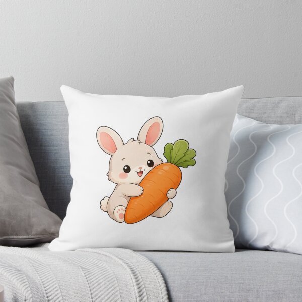 Item preview, Cute Bunny Hugging a Giant Carrot designed and sold by PawsGiggles.