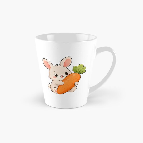Artikelvorschau, Ein süßes Kaninchen umarmt eine riesige Karotte entworfen und verkauft von PawsGiggles.