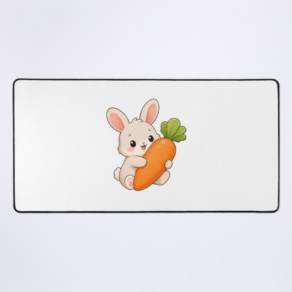 Item preview, Cute Bunny Hugging a Giant Carrot designed and sold by PawsGiggles.