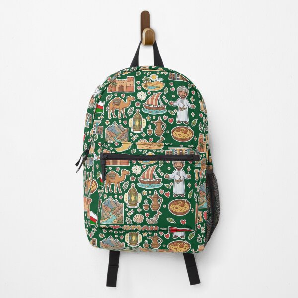 Item preview, Oman Landmarks & Heritage Cute Doodle Collage معالم وتراث سلطنة عمان - رسم كرتوني لطيف designed and sold by mashmosh.