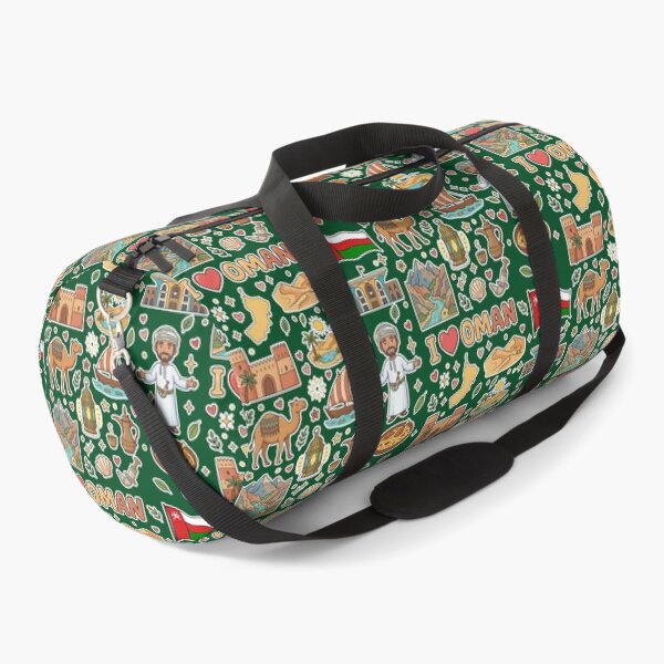Item preview, Oman Landmarks & Heritage Cute Doodle Collage معالم وتراث سلطنة عمان - رسم كرتوني لطيف designed and sold by mashmosh.