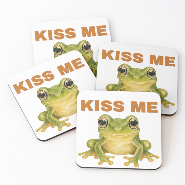 Item preview, Frog- Kiss me designed and sold by SeaShellwhispers.