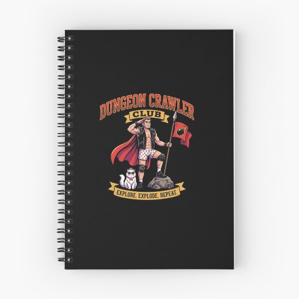 Item preview, Dungeon Crawler Club Retro Mascot - Explore Explode Repeat designed and sold by AdyKurniawan.