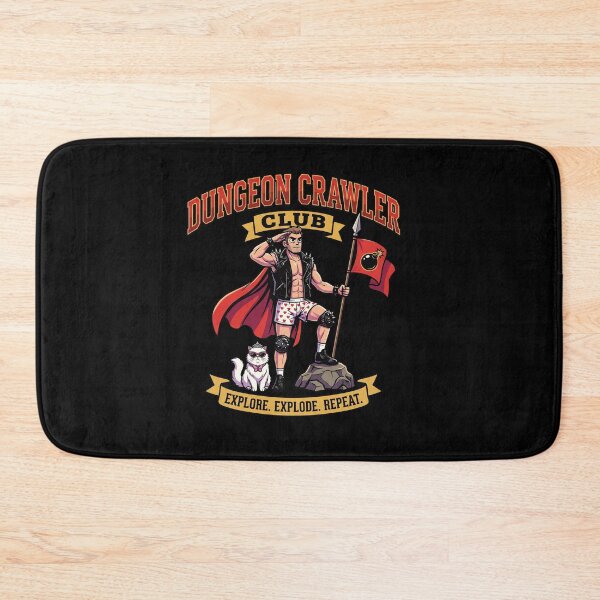 Item preview, Dungeon Crawler Club Retro Mascot - Explore Explode Repeat designed and sold by AdyKurniawan.