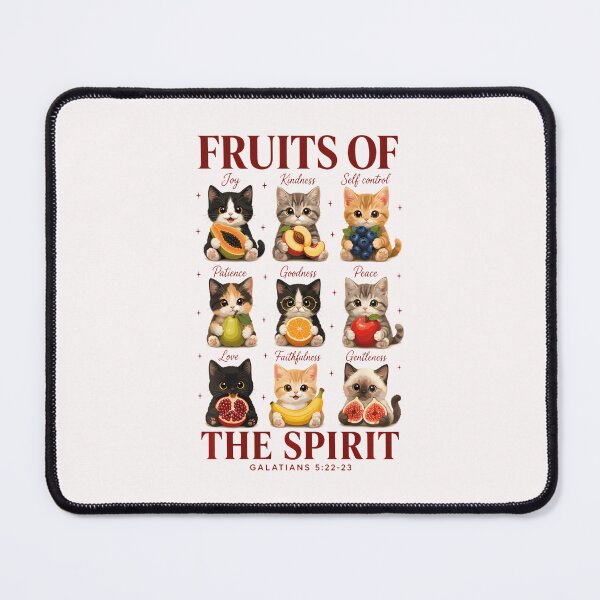 Item preview, Kittens Fruits Of Spirit Christian Cats Bible Verse Faith designed and sold by ripgoatclothing.