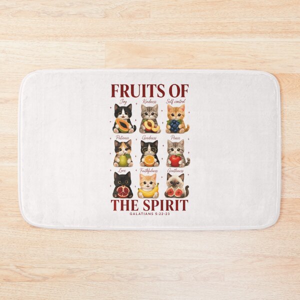 Item preview, Kittens Fruits Of Spirit Christian Cats Bible Verse Faith designed and sold by ripgoatclothing.