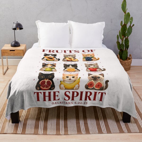 Item preview, Kittens Fruits Of Spirit Christian Cats Bible Verse Faith designed and sold by ripgoatclothing.