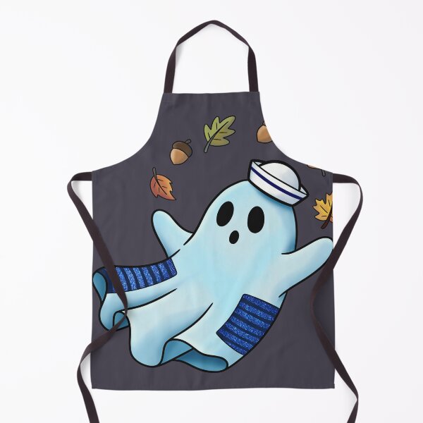Item preview, Sailor Ghost | Cute Autumn Halloween Illustration designed and sold by Ink & Kind Studio.