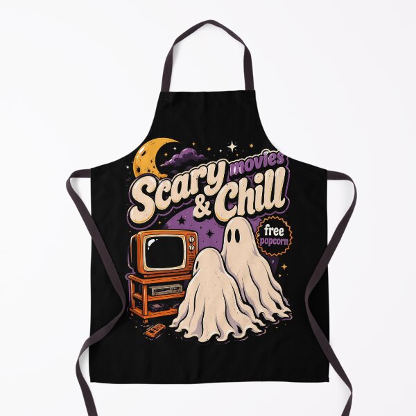 Item preview, Scary Movies and Chill with Ghosts and Popcorn Halloween designed and sold by rafaeltto.