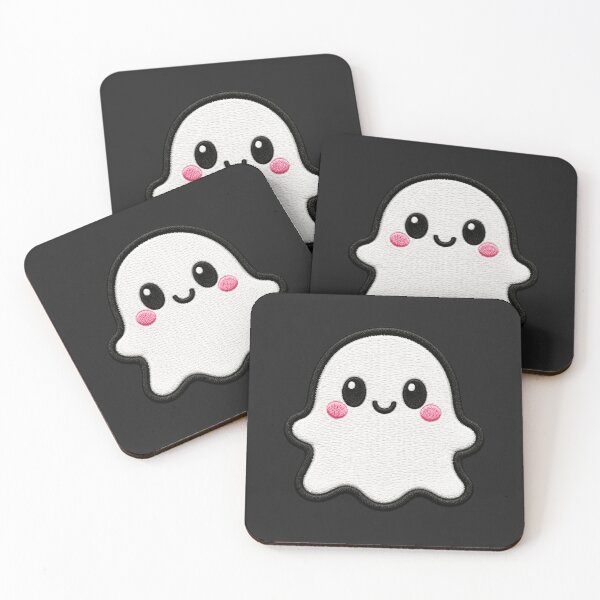 Item preview, Cute Kawaii Little Ghost Embroidery Illustration designed and sold by ColorSplash123.