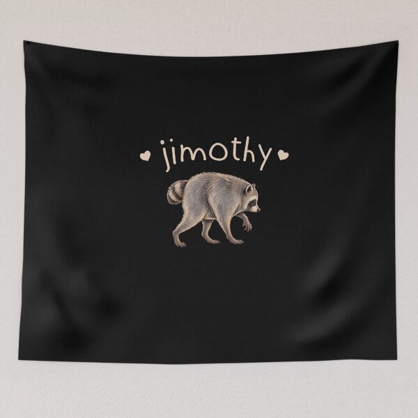Item preview, Retro Viral Raccoon Meme Jimothy Funny Animal designed and sold by ChaosColorCo.