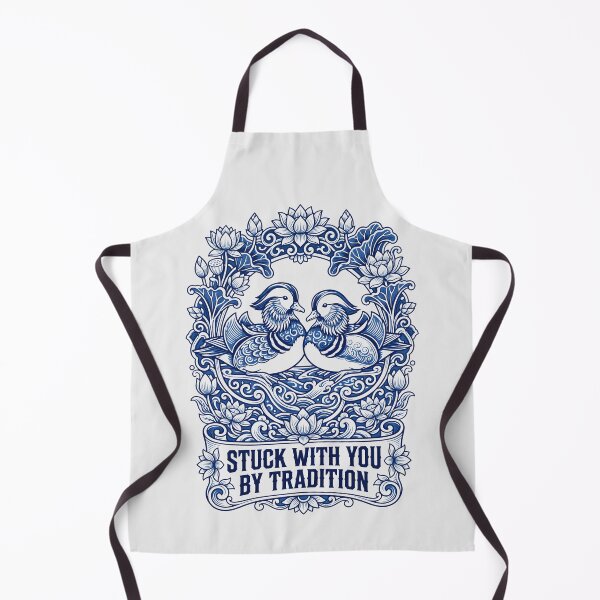 Item preview, Mandarin Ducks Blue Willow - Traditional Couple Anniversary Gift designed and sold by SplashTastic.