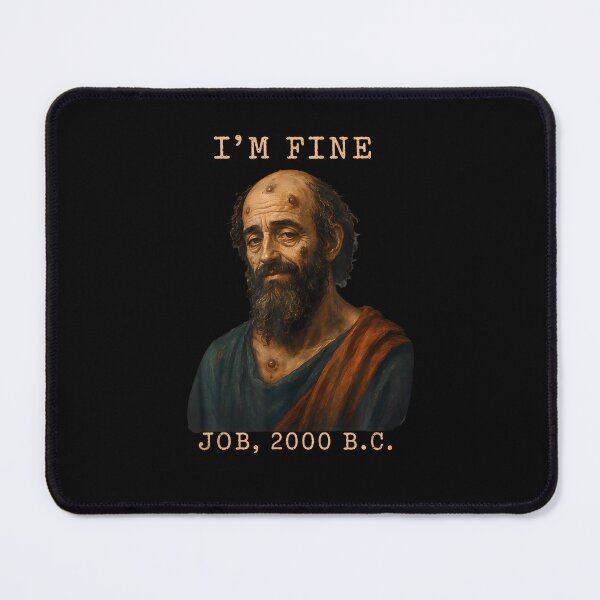 Item preview, I'M Fine Job 2000 Bc Biblical Dark Faith Humor Classic designed and sold by ripgoatclothing.