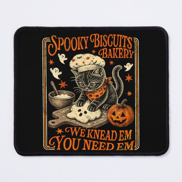 Item preview, Spooky Halloween - Kitty Biscuits We Knead Em You Need Em designed and sold by watanabeee.