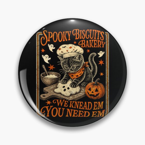 Item preview, Spooky Halloween - Kitty Biscuits We Knead Em You Need Em designed and sold by watanabeee.