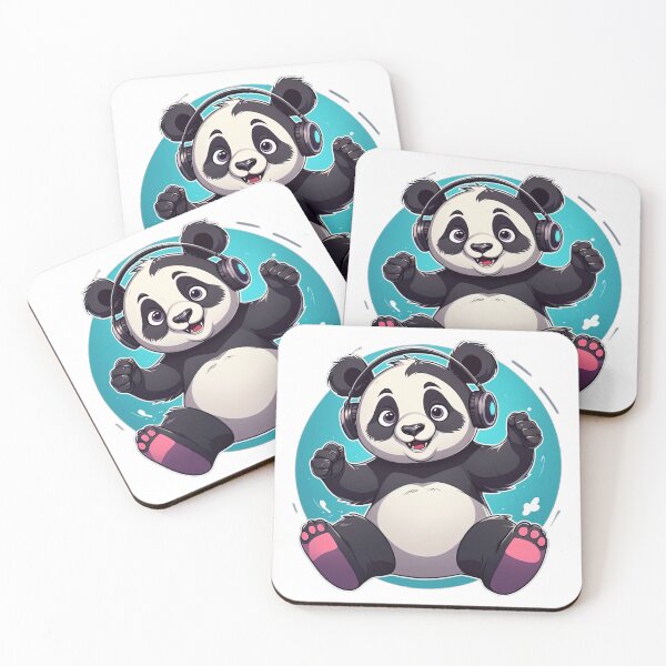 Item preview, Cute DJ Panda with Headphones Funny Music Lover Panda designed and sold by designerbhai009.