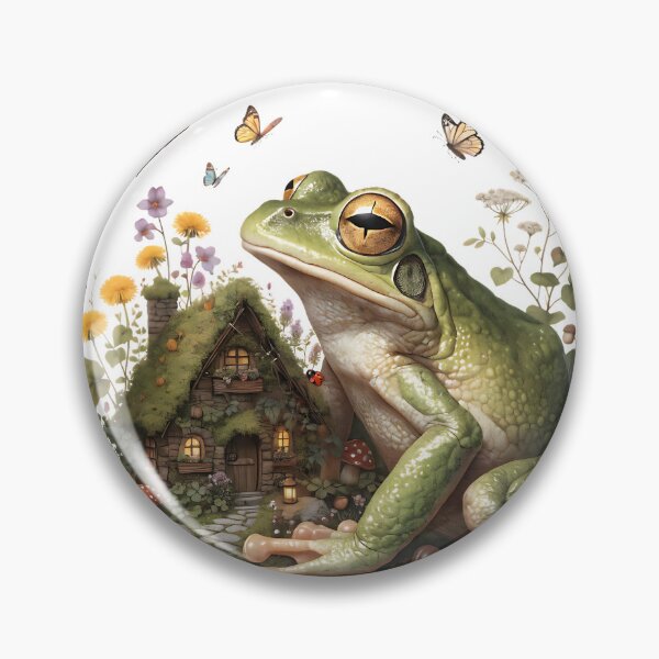 Item preview, Enchanted Frog in a Cottage Garden designed and sold by Neural-canvas.