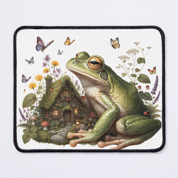 Item preview, Enchanted Frog in a Cottage Garden designed and sold by Neural-canvas.