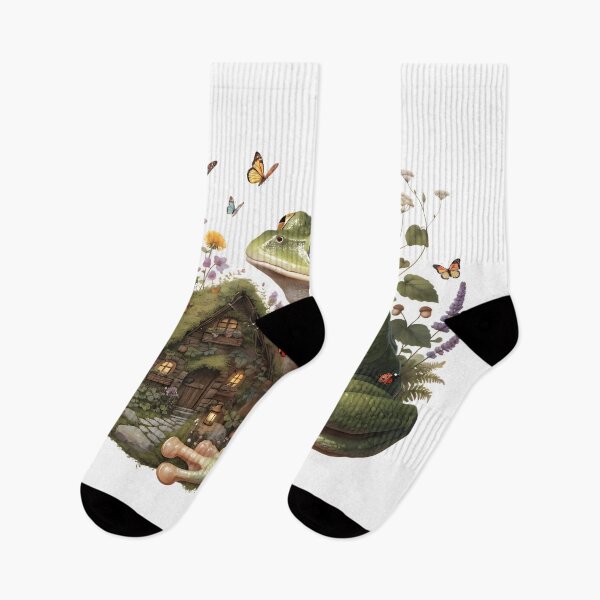 Item preview, Enchanted Frog in a Cottage Garden designed and sold by Neural-canvas.
