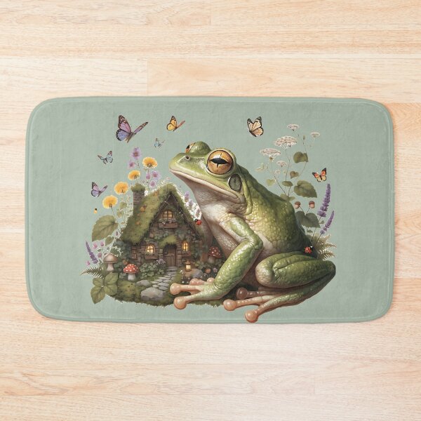 Item preview, Enchanted Frog in a Cottage Garden designed and sold by Neural-canvas.