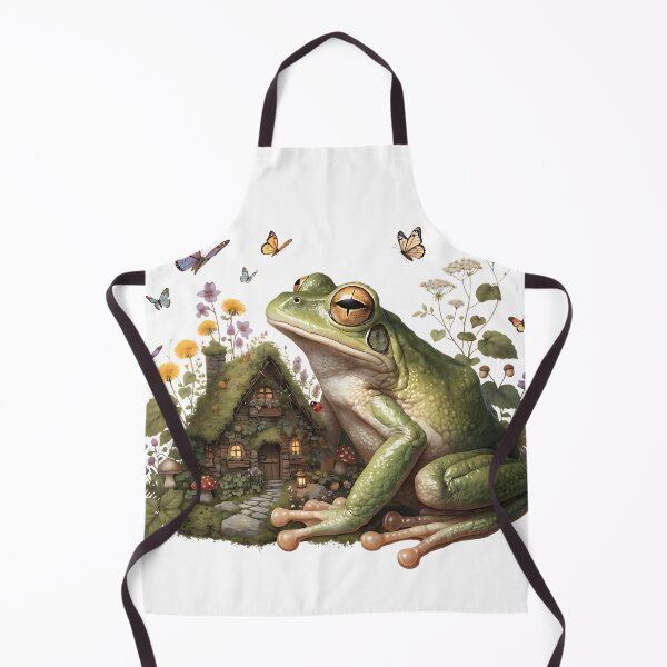 Item preview, Enchanted Frog in a Cottage Garden designed and sold by Neural-canvas.
