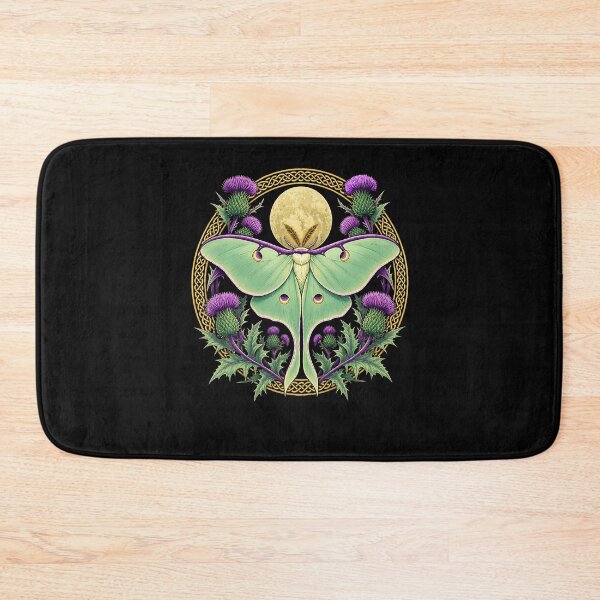 Item preview, Scottish Thistle Luna Moth Heritage Celtic Botanical Art designed and sold by ripgoatclothing.