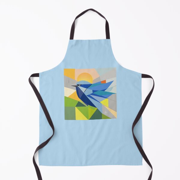 Item preview, Geometric Blue Wren with Sunlight designed and sold by WildPaletteMM.