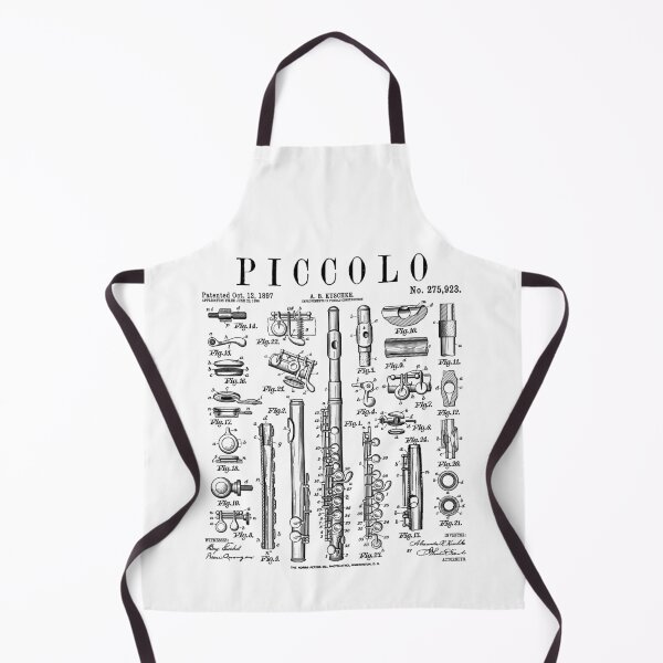 Item preview, Piccolo Flute Flutist Flautist Music Player Vintage Patent designed and sold by GrandeDuc.