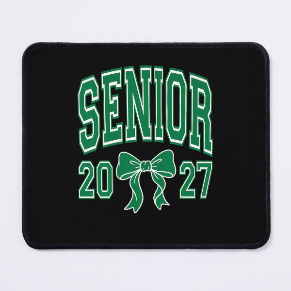 Item preview, Senior Graduate Class Of 2027 Coquette Bow Green And White designed and sold by ripgoatclothing.