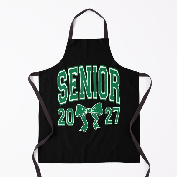 Item preview, Senior Graduate Class Of 2027 Coquette Bow Green And White designed and sold by ripgoatclothing.