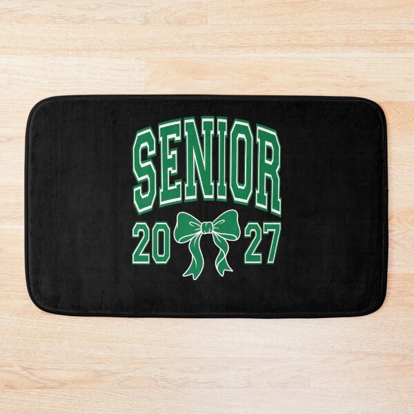 Item preview, Senior Graduate Class Of 2027 Coquette Bow Green And White designed and sold by ripgoatclothing.