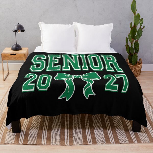 Item preview, Senior Graduate Class Of 2027 Coquette Bow Green And White designed and sold by ripgoatclothing.