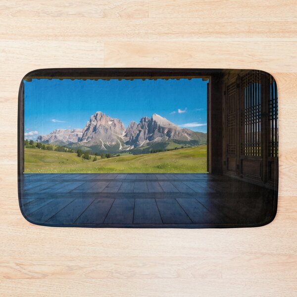 Item preview, Hanok Window to the World: Italian Dolomites Alpine Peaks & Meadows | Fine Art Print designed and sold by SOOstudio73.
